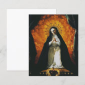 Papier Sainte-Marguerite-Marie Alacoque (Devant / Derrière)