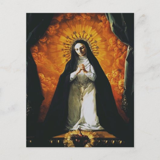 Papier Sainte-Marguerite-Marie Alacoque (Devant)
