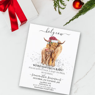 Papier Sainte Vache Fête Prénatale Économique de Noël des