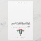 Papier Sainte Vierge Marie Prière de communion spirituell (Dos)