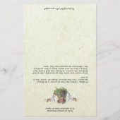 Papier Sainte Vierge Marie Prière de communion spirituell (Dos)