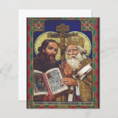 Papier Saints Cyrille et Méthode Patrons de l'Europe (Devant / Derrière)