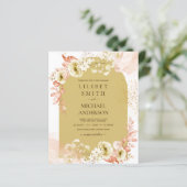 Papier Saisons Chute Plus Tôt Mélange Boho Floral Mariage (Debout devant)