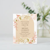 Papier Saisons Chute Plus Tôt Mélange Boho Floral Mariage (Debout devant)
