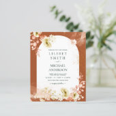 Papier Saisons Chute Plus Tôt Mélange Boho Floral Mariage (Debout devant)