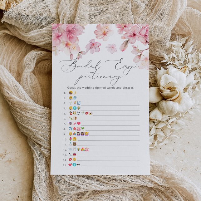 Papier Sakura élégant jeu émoticônes de mariée (Créateur téléchargé)