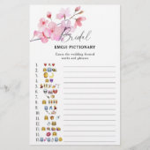 Papier Sakura - jeu émotionnel de douche nuptiale (Devant)