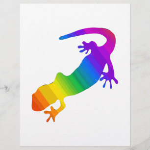 Papier Salamandre striée arc-en-ciel