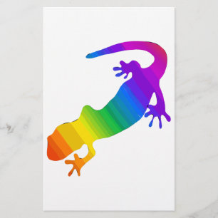Papier Salamandre striée arc-en-ciel