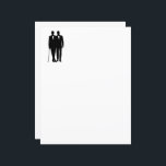 Papier Salles Mariages gays<br><div class="desc">Haute mode et tuxedo avec toiletteurs</div>