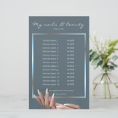 Papier Salon de beauté à ongles Arrière - plan & Frame Ta (Debout devant)