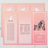 Papier Salon de toilettage pour animaux domestiques Broch (Devant / Derrière)