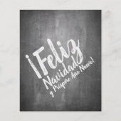 Papier Saludos De Navidad en La Pizarra (Devant)