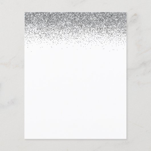 Papier Salutations à 50 ans Parties scintillant d'or d'ar (Dos)