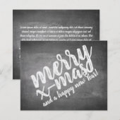 Papier Salutations de Noël sur le tableau de la Marche (Devant / Derrière)