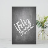 Papier Salutations de Noël sur le tableau noir (Debout devant)