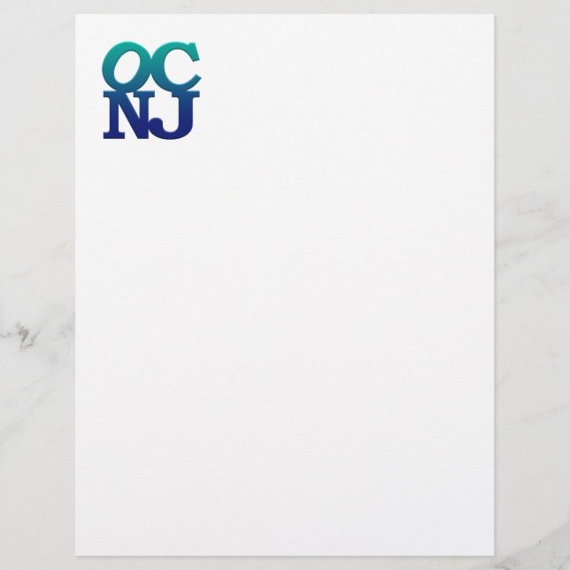 Papier Salutations d'Ocean City (Devant)