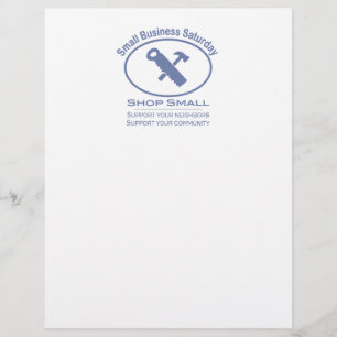 Papier Samedi des petites entreprises - Matériel bleu
