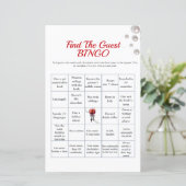 Papier Sangria Trouvez l'invité Fête des mariées Bingo je (Debout devant)