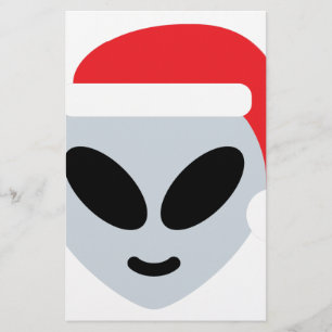 Papier santa claus alien emoji