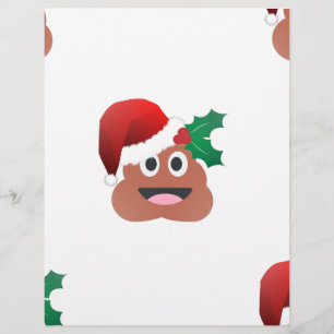 Papier santa claus poop emoji
