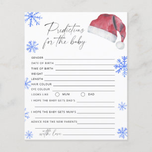 Papier Santa hat - prédictions et conseils pour bébé