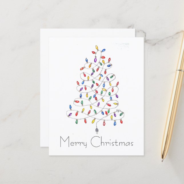Papier Sapin de Noël (Devant/Arrière en situation)