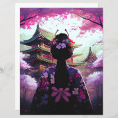 Papier Sari Cerise (Devant / Derrière)