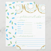 Papier Saupoudré De Prédiction D'Amour Et De Voeux De Bie (Devant / Derrière)