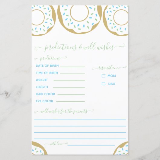 Papier Saupoudré De Prédiction D'Amour Et De Voeux De Bie (Devant)