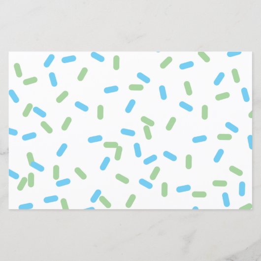 Papier Saupoudrée Avec Amour Baby Name Race Jeu (Dos)