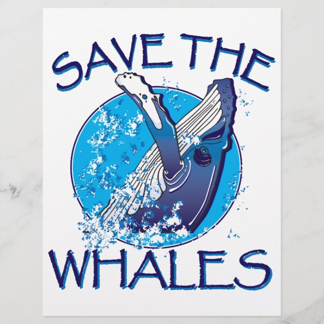 Papier Sauvez les baleines (Devant)
