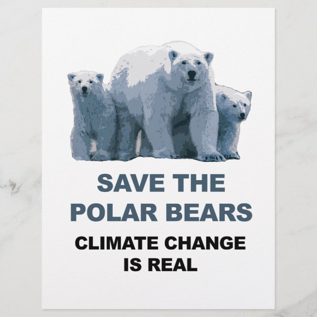 Papier Sauvez les ours polaires (Devant)