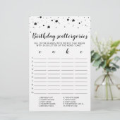 Papier Scattergories Anniversaire jeu modifiable (Debout devant)