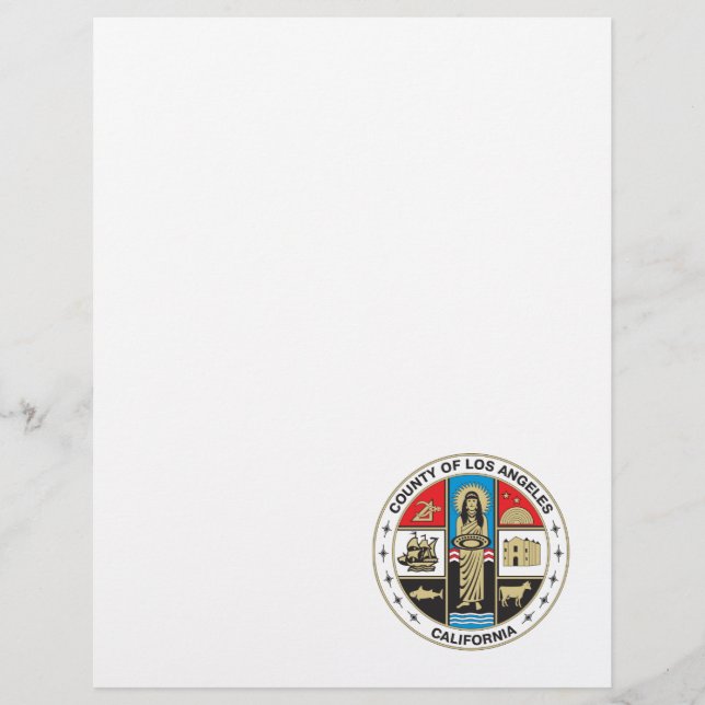 Papier Sceau du comté de Los Angeles (Devant)