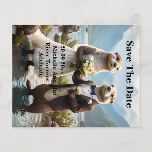 Papier **"Scellé avec un baiser : Otterly in Love"** (Devant)