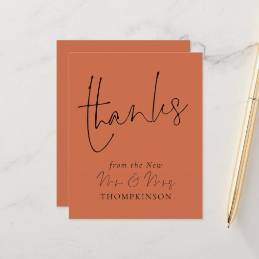 Papier Scénario de budget Nouveau Mr Mme Mariage Terre cu (Devant/Arrière en situation)