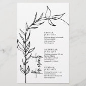 Papier Scénario d'événements Mariage Arc minimal de scrip (Devant)