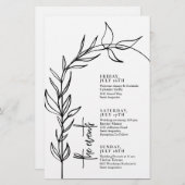 Papier Scénario d'événements Mariage Arc minimal de scrip (Devant / Derrière)