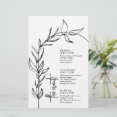 Papier Scénario d'événements Mariage Arc minimal de scrip (Debout devant)