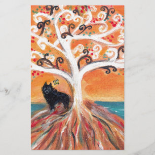 Papier Schipperke aime l'arbre spirituel beauté de l'oran
