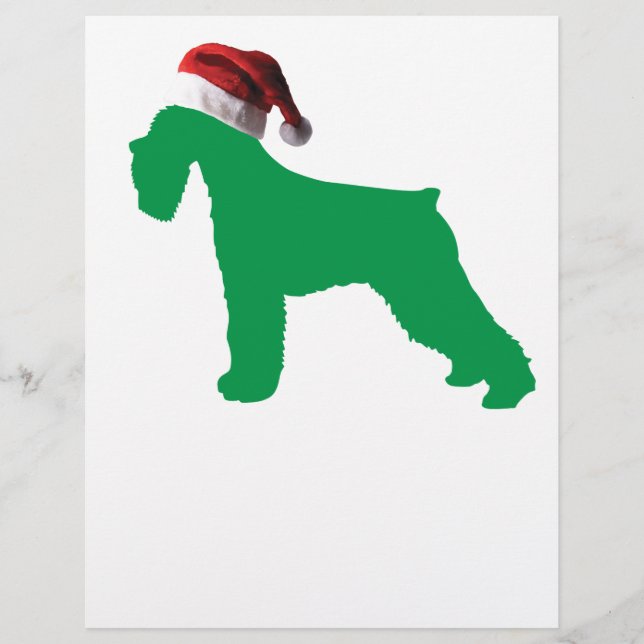 Papier Schnauzer de Noël (Devant)