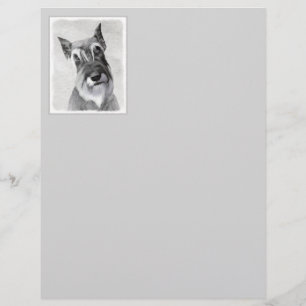 Papier Schnauzer (Giant) Peinture - Chien Art