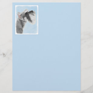 Papier Schnauzer (Giant, Standard) Peinture - Chien Art