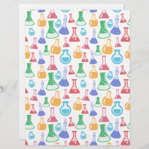 Papier Science / Chimie Motif Cardstock