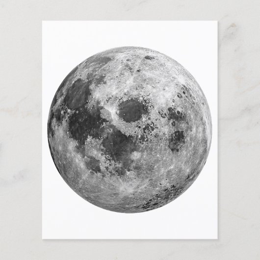 Papier Science de l'astronomie spatiale de la Pleine lune (Devant)