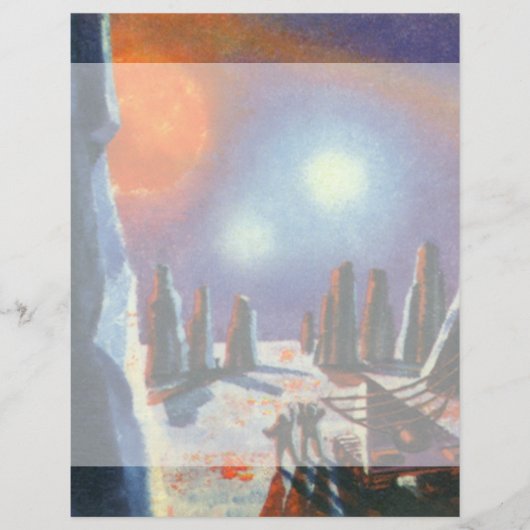 Papier Science Fiction vintage Planète étrangère avec Ali (Devant)