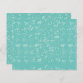 Papier Science Icons Notes de post-it Motif (Devant / Derrière)