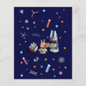 Papier Science Invitations d'anniversaire (Dos)