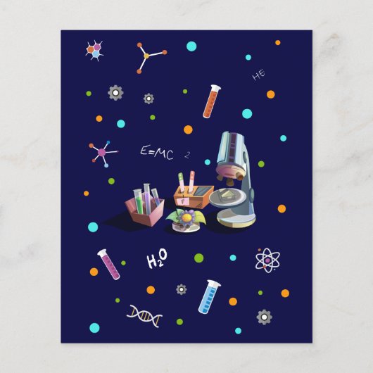 Papier Science Invitations d'anniversaire (Dos)